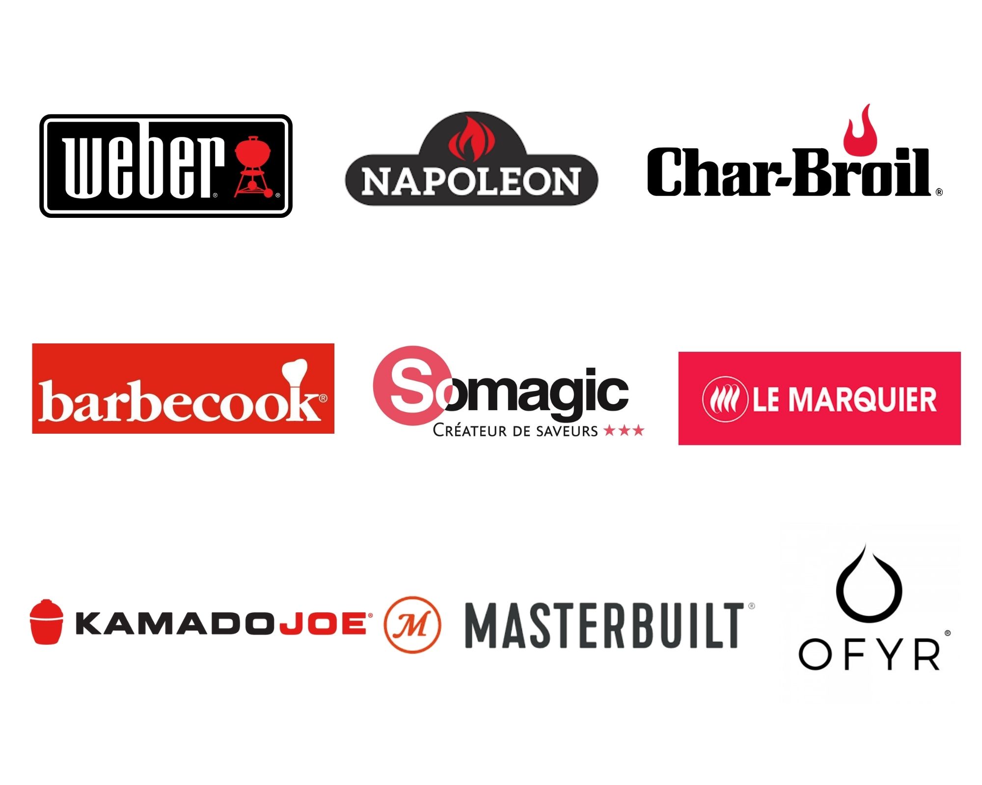 logos marques barbecues charbon